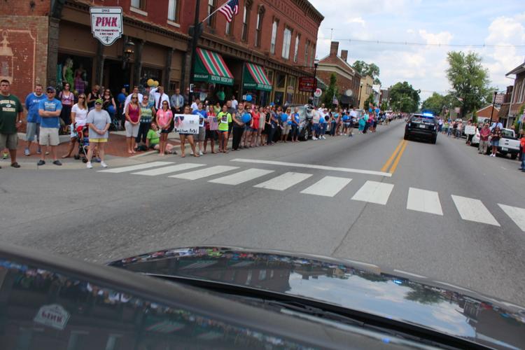 Funeral service and procession for Bardstown Police Ofc. Jason Ellis on May 30, 2013
