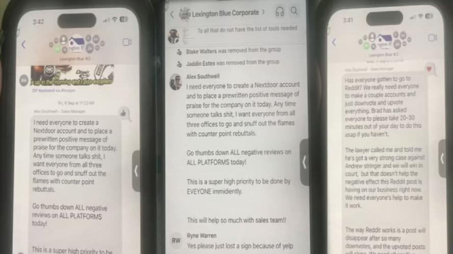 Lexington Blue Roofing management texts 4-16-25