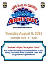 National Night Out Flyer - 3rd and 4th Division
