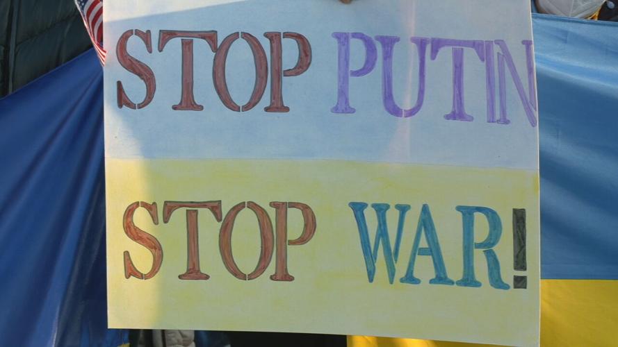 Stop Putin Stop War Sign