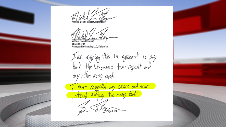 Flanagan agreement note