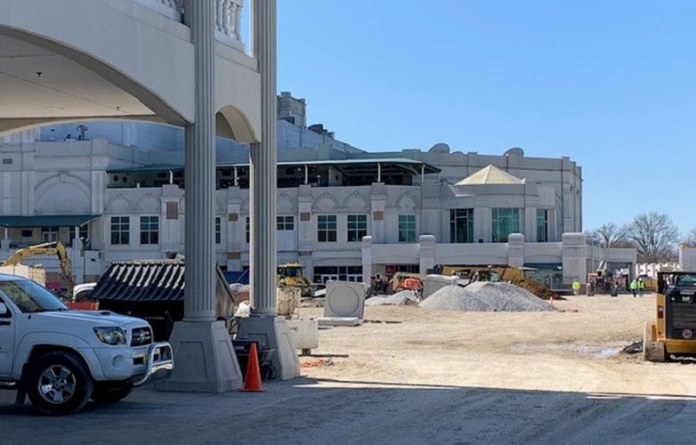Construction at Churchill Downs on Feb. 28, 2023
