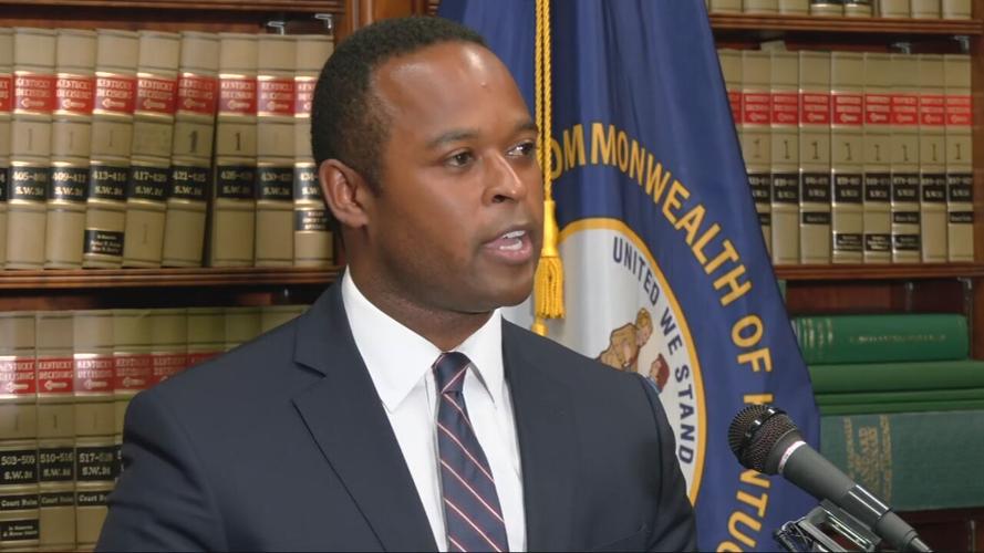 Kentucky Attorney General Daniel Cameron opioid settlement presser