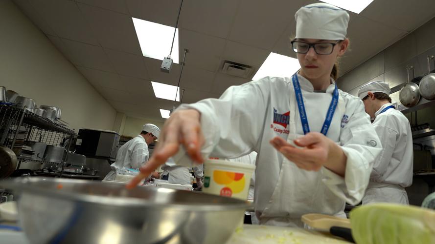High school students take part in the NASA Hunch Culinary Challenge camp at Sullivan University
