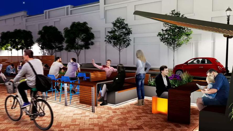 Clarksville Downtown Rendering - Ground Level