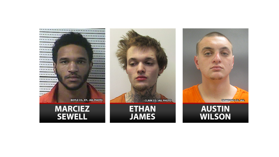 Marciez Sewell, Ethan James and Austin Wilson