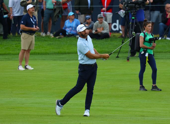 Dustin Johnson after a fairway shot.JPG