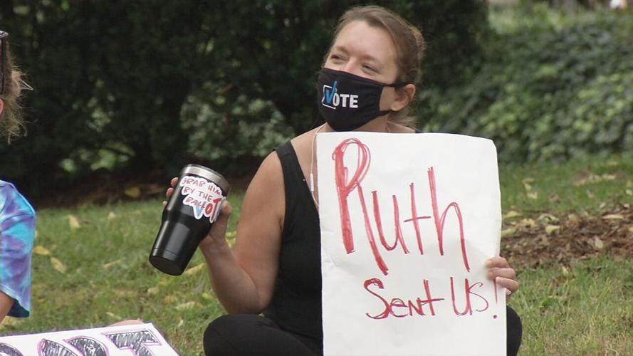 Sign at protests outside McConnell's house 9/26/20