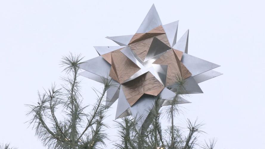 Tree topper in downtown Bowling Green, Kentucky. Dec. 2022