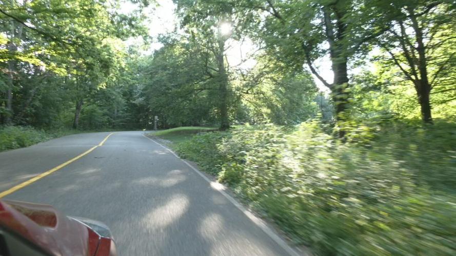 A view of Cherokee Park, from a WDRB News vehicle