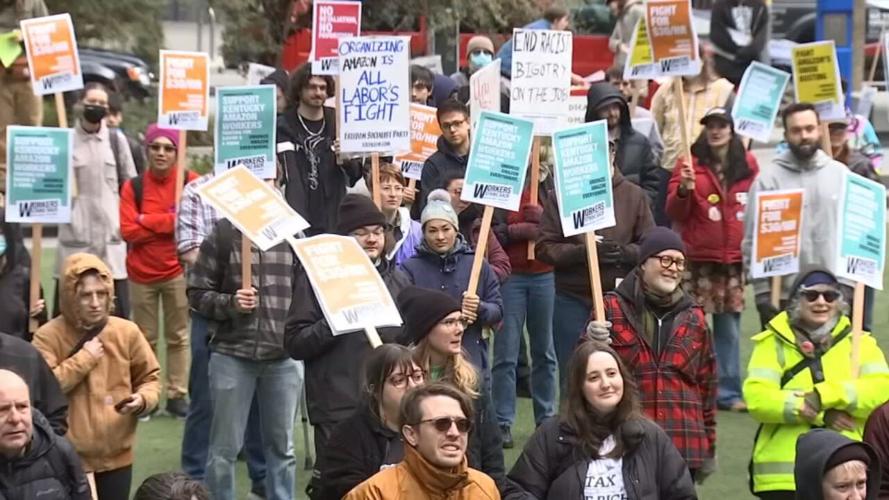 Amazon protest in Seattle
