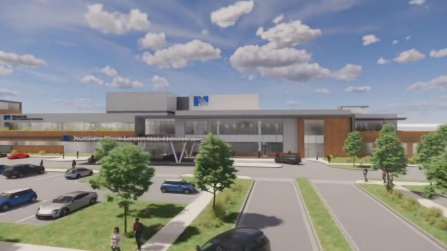 Renderings of planned Norton West Louisville Hospital - exterior