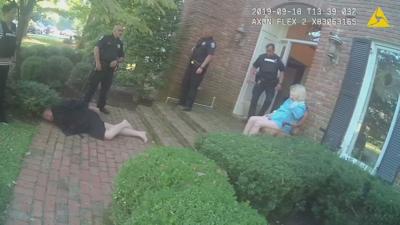 Elderly man on ground