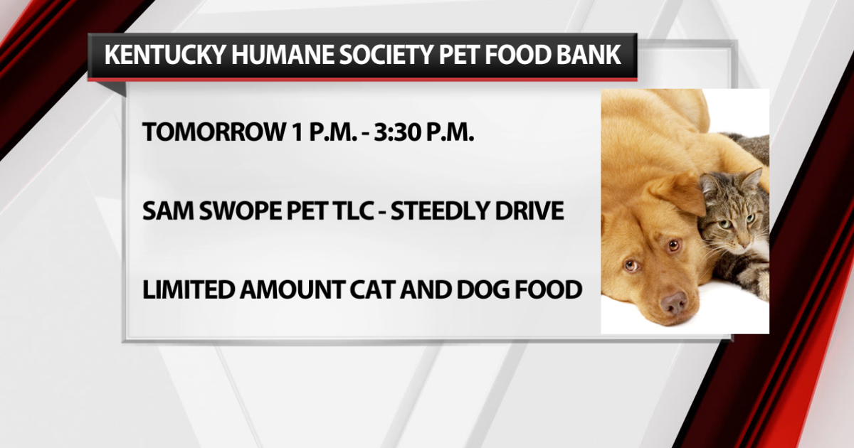 Kentucky Humane Society giving away free pet food Wednesday at its Louisville location | Local News Kentucky Humane Society giving away free pet food Wednesday at its Louisville location | Local News