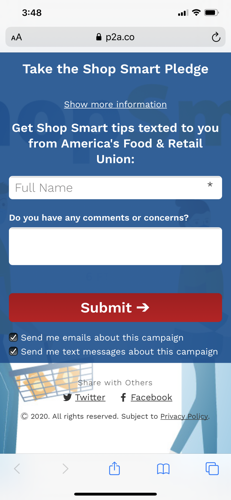 Customers can get safety text updates sent to their phone