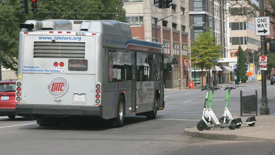 TARC bus downtown