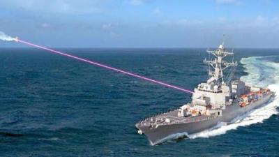U.S. Navy arms destroyers with anti-drone laser weapons