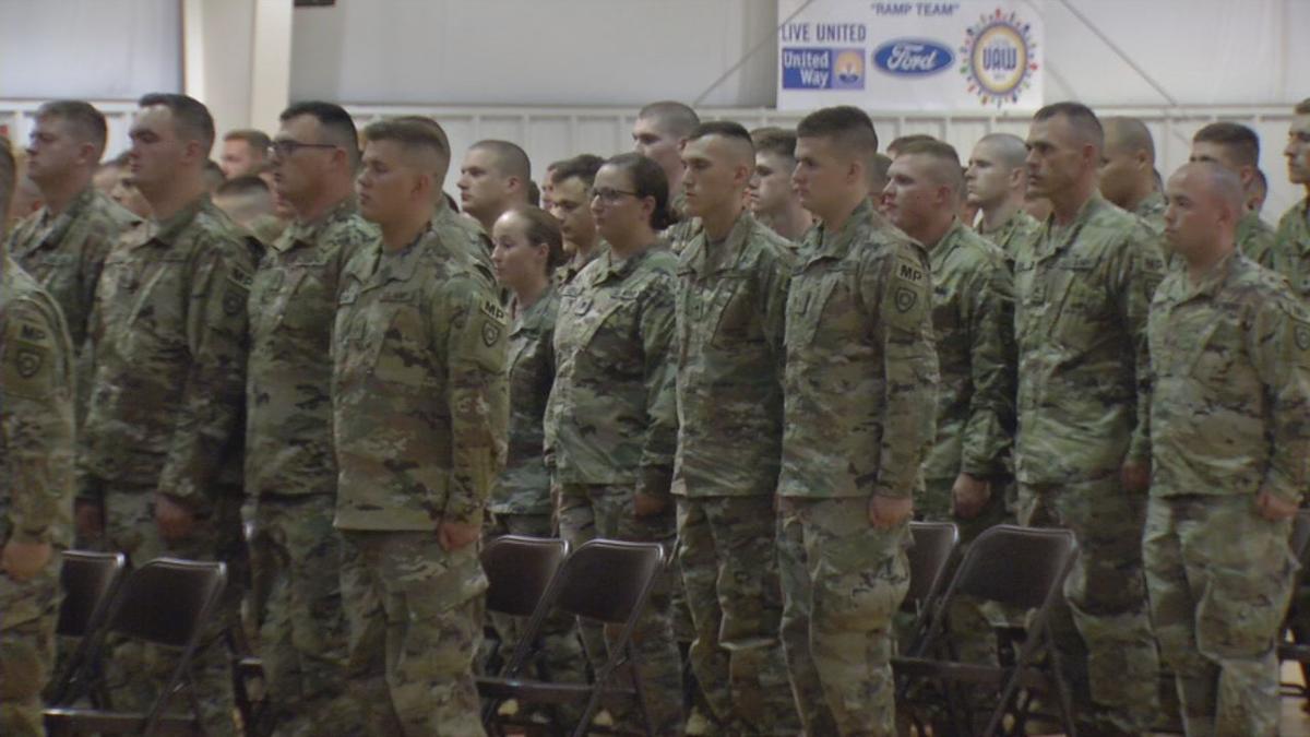 Ceremony held as Kentucky National Guard soldiers prepare for