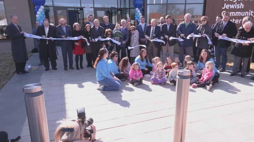 March 10, 2022 ribbon cutting for Trager Family Jewish Community Center