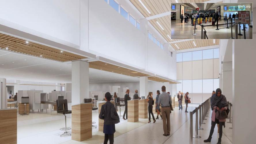 Louisville airport redesign includes plans for new ticket counters