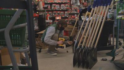 Snow shovels at Brownsboro Hardware & Paint