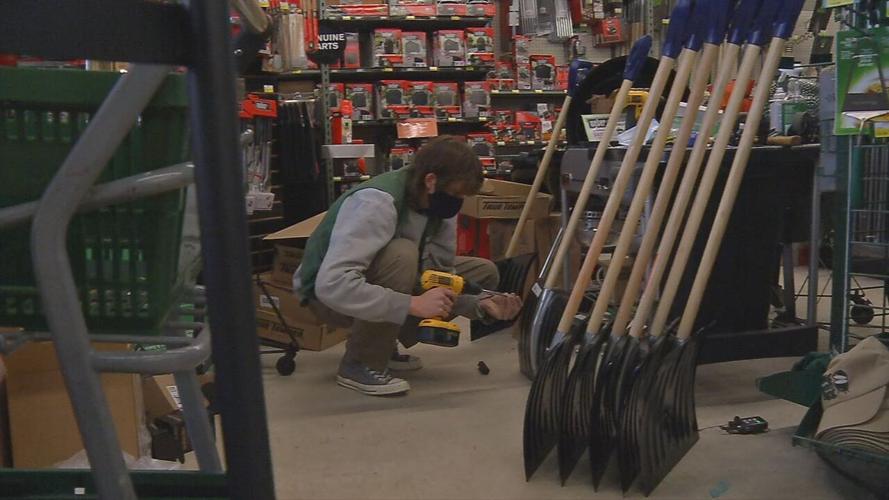 Snow shovels at Brownsboro Hardware & Paint