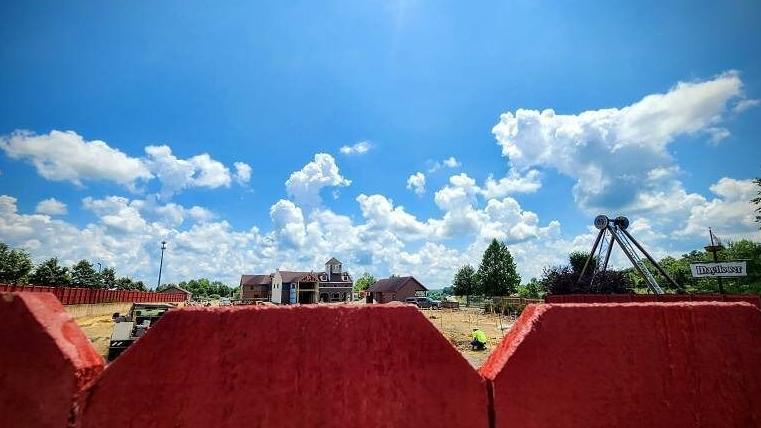 Holiday World photo of new roller coaster under construction
