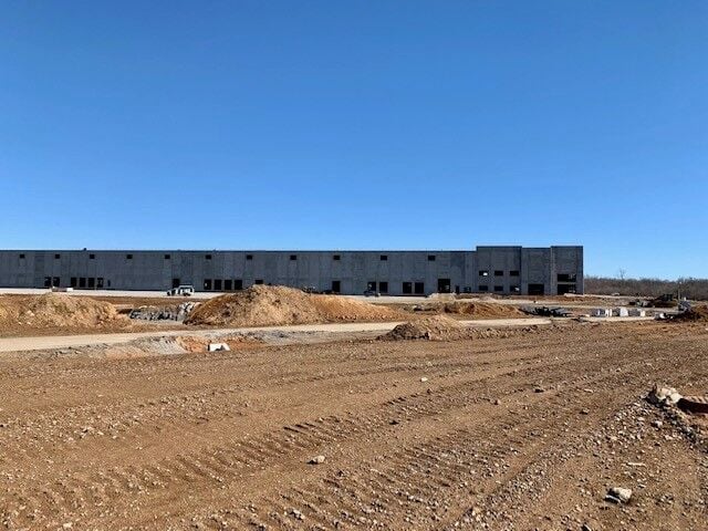 Construction on 19 acres of land being developed by Platform Real Estate Group at River Ridge Commerce Center