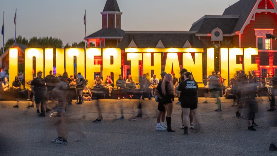 Louder Than Life sign lit up