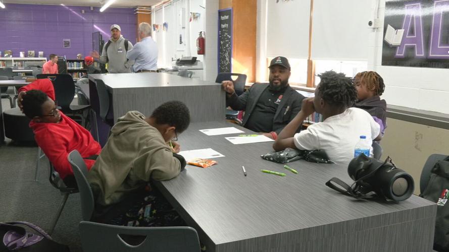 Big Brothers, Big Sisters group sessions at Hudson Middle 2-26-24