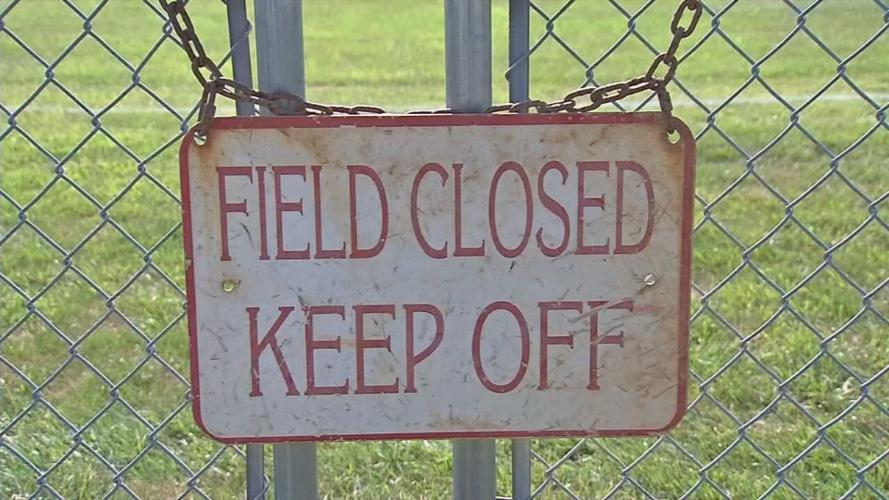 Fields Closed, Keep Off sign.png