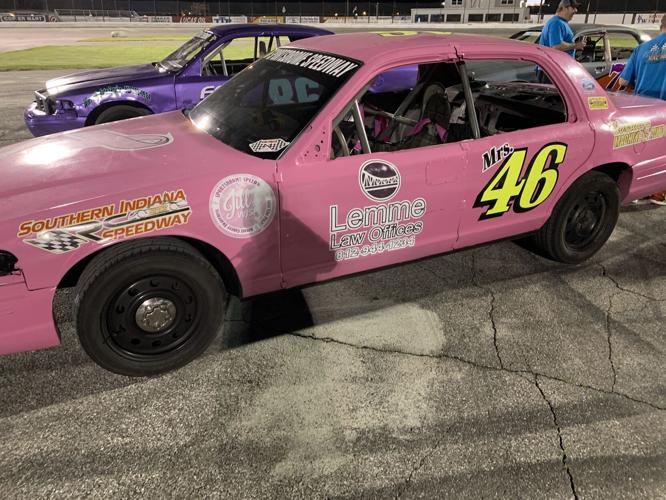 Race vehicles on track at Indiana Sportsdrome