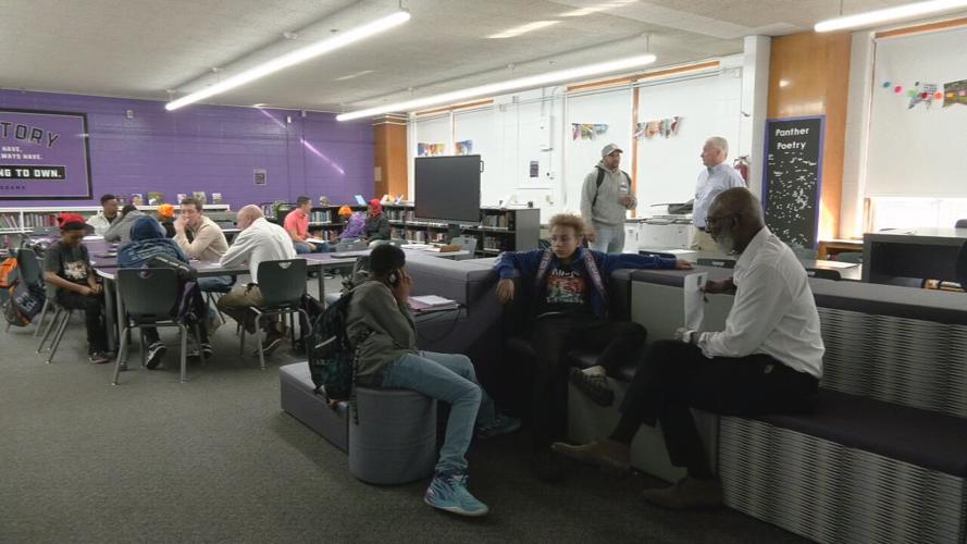 Big Brothers, Big Sisters group sessions at Hudson Middle 2-26-24