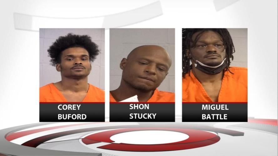 Louisville carjacking suspects Buford, Blythe and Battle mugshots