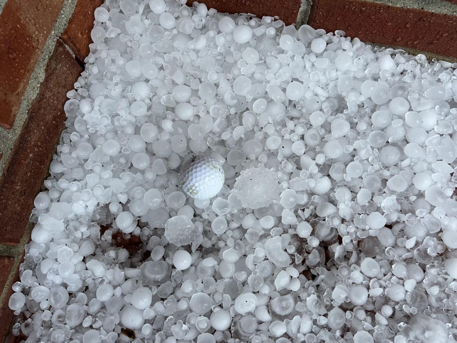 IMAGES Severe hailstorm strikes Kentuckiana area with large ice