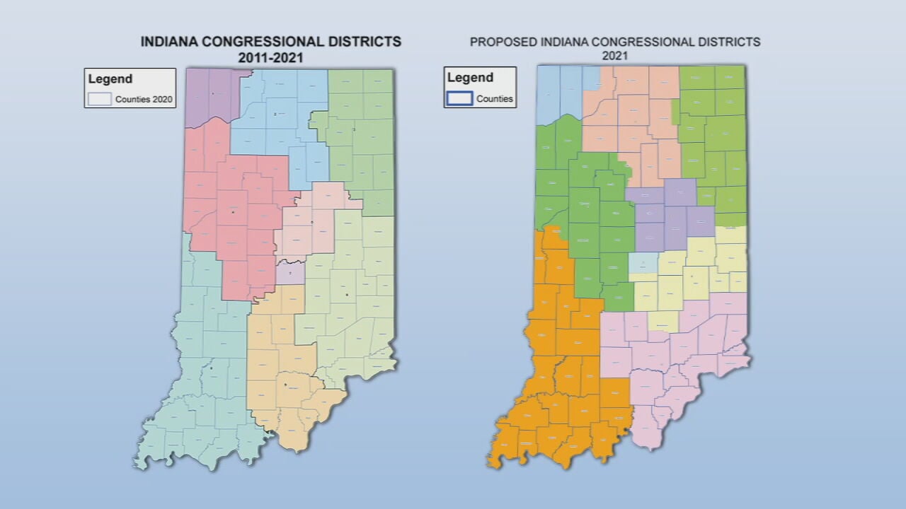 Indiana Congressional Districts Maps   wdrb.com