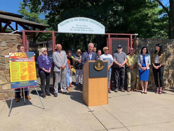 Mayor Greg Fischer at Iroquois Ampitheater