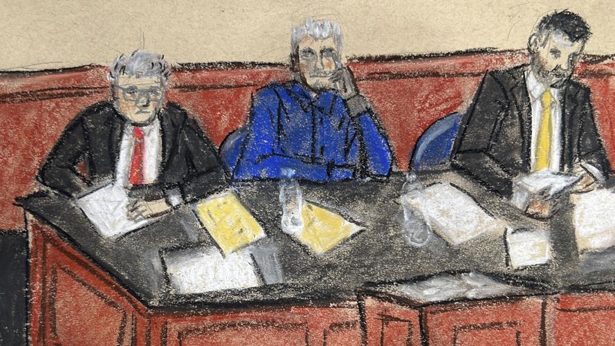 Lawson trial sketch