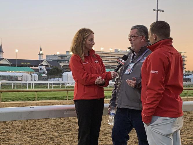 Churchill Downs spokesman Darren Rogers with WDRB in the Morning team