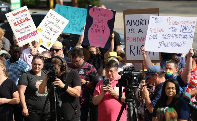 Abortion rally in downtown Louisville