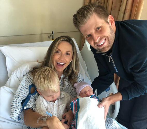 Eric Trump with Lara Lea and Baby Carolina