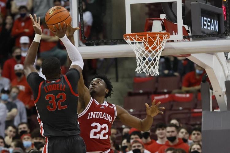 Ohio State's EJ Liddell shoots over Indiana's Jordan Geronimo.jpeg