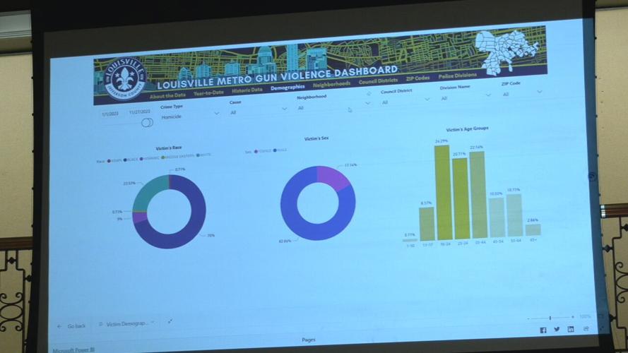 Louisville's new gun crime dashboard