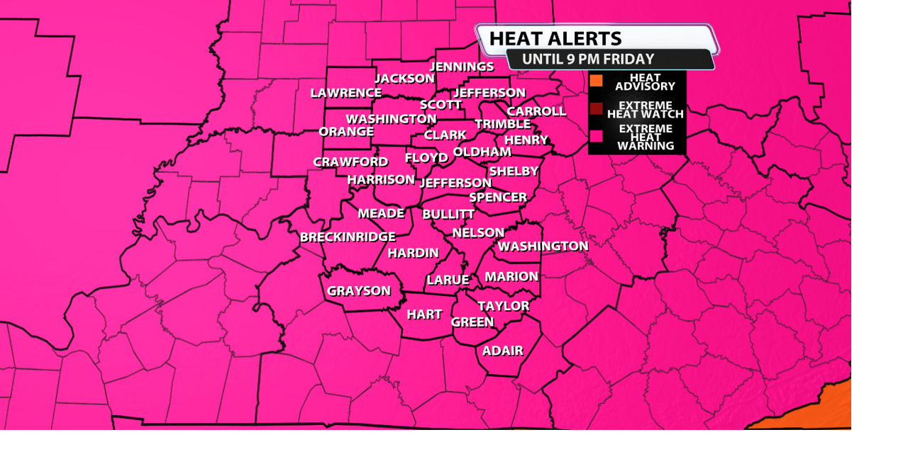 Extended And Expanded: Who Is Now Included In The Extreme Heat Warning, Plus When It Expires... Jun 30, 2026 23 mins ago