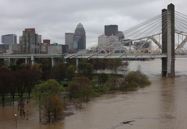 Flooding near Big Four bridge - April 6.JPG