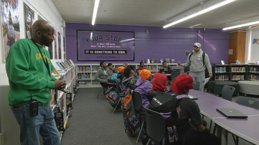 Big Brothers, Big Sisters group sessions at Hudson Middle 2-26-24