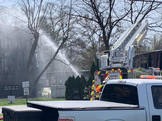 Apartment fire in 3500 block of Lodge Lane, on April 5, 2021