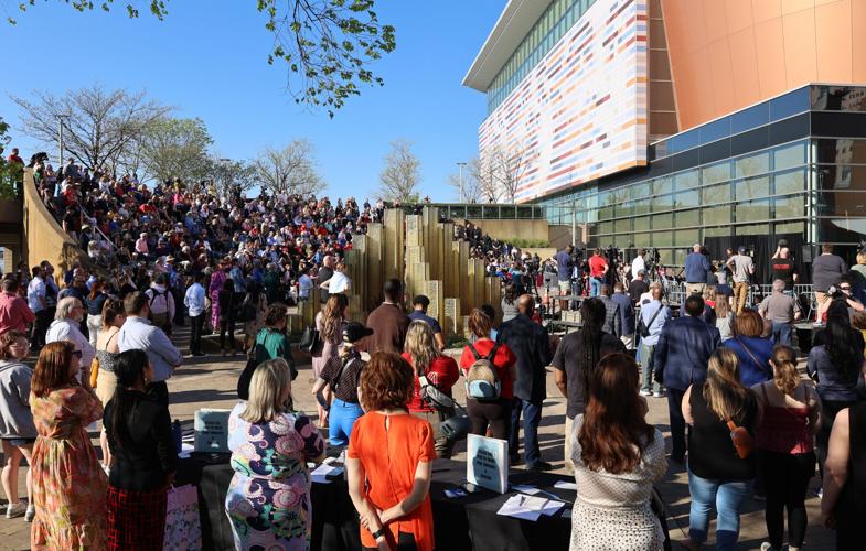 Crowd listens during vigil.JPG