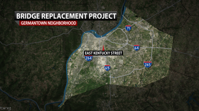 Map of bridge replacement by KYTC - 10.9.23