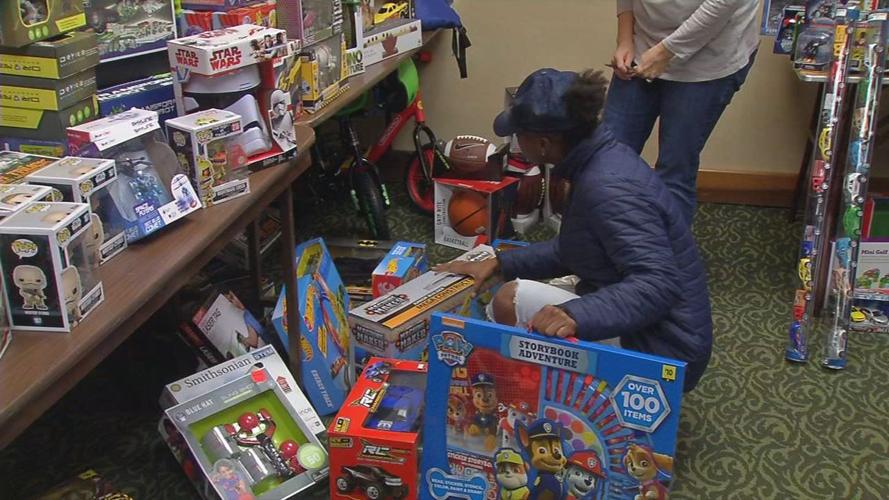 Miracle on Broadway child picks out toys